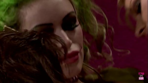 Three sexy and horny lesbians cosplaying as superheroes bang wildly until orgasm