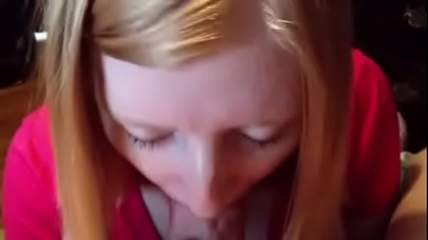 blonde takes cumshot in mouth oral creampie