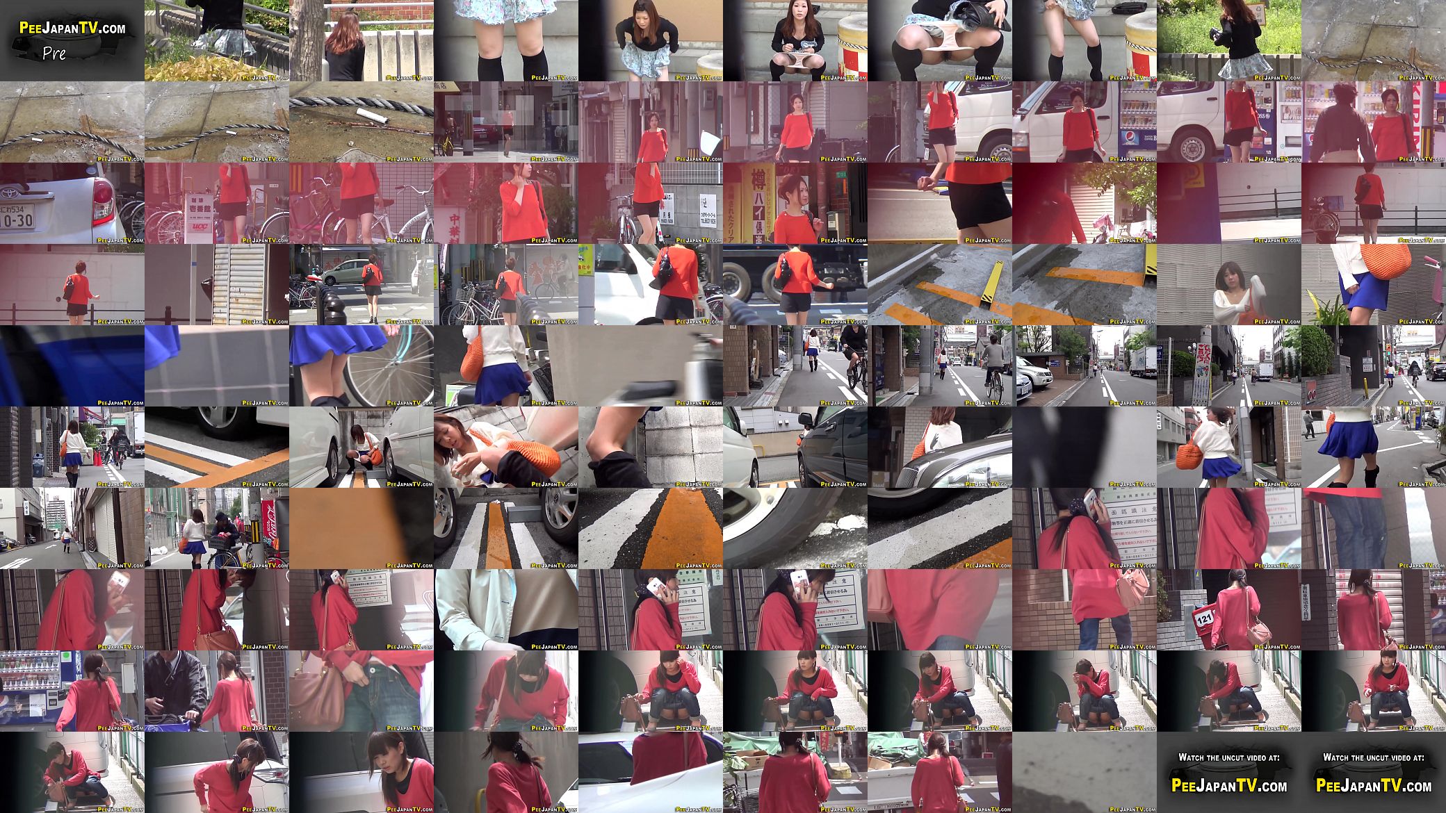 Asian pisses in car park 预览图