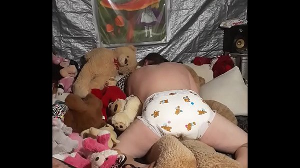 Download Video - Diaper sissy humping teddy bear