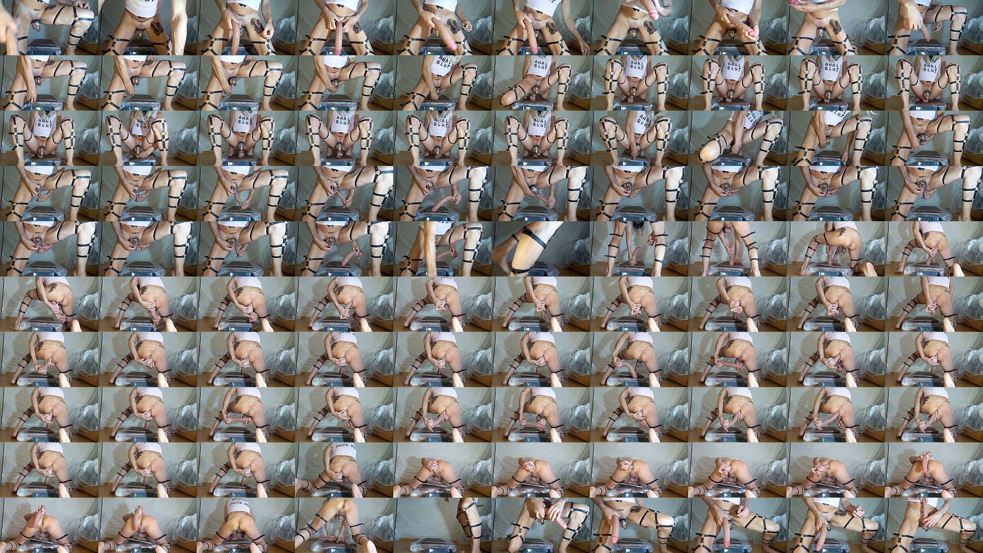 The sissy whore is tearing her anal vagina apart. 预览图