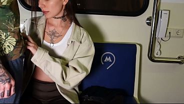 I don't know how it happened, but a stranger fucked me in the Metro! I started sucking him off myself! [AI]