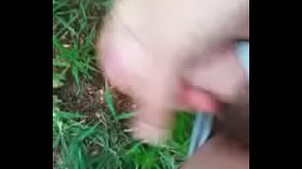 Having a quick wank while working in the bush