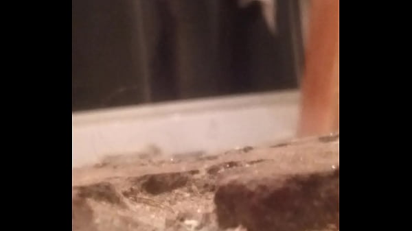 Sexy teen blonde in shower by spycam