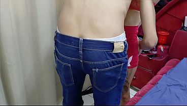 My step cousin came to visit me, I gave him my pussy really good.