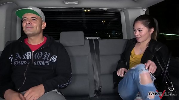 Asian Babe Railed on the Backseat and Cumshooted