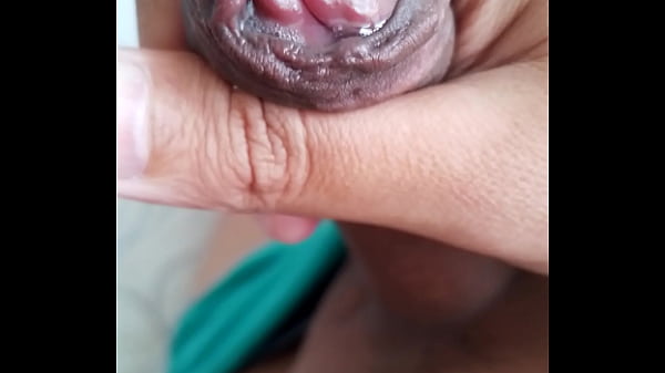 Leaking precum, slowly stroking my uncircumcise...