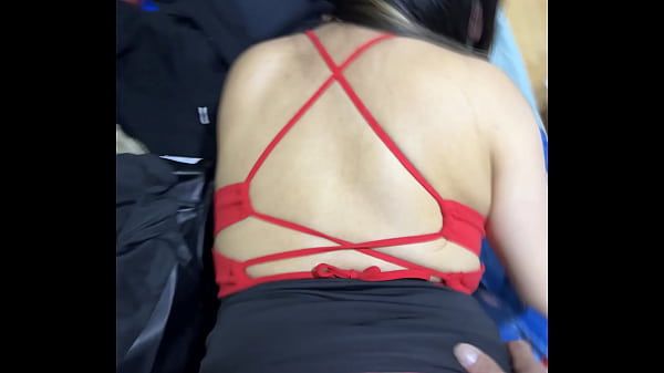 Fucking an unfaithful whore with her clothes on, I leave all my cum inside her