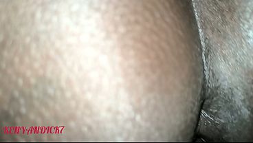 African Amateur Couple Creamy Pussy Riding Black Dick