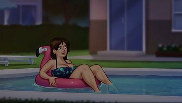 ME QUEDE SOLO CON LA PERVERTIDA DE MI MADRASTRA Y ELLA ME FOLLA - summertime saga