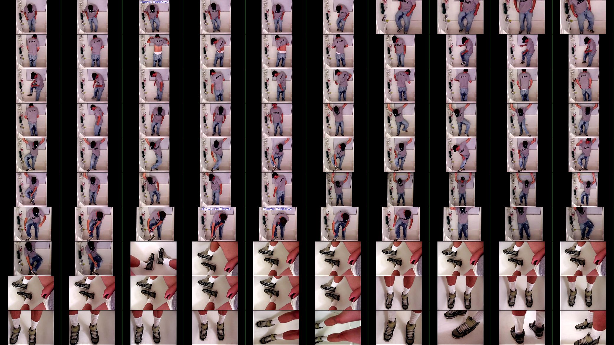 Piss my Jeans, Briefs, Nike Basketball Sneakers and White Crew Socks 预览图