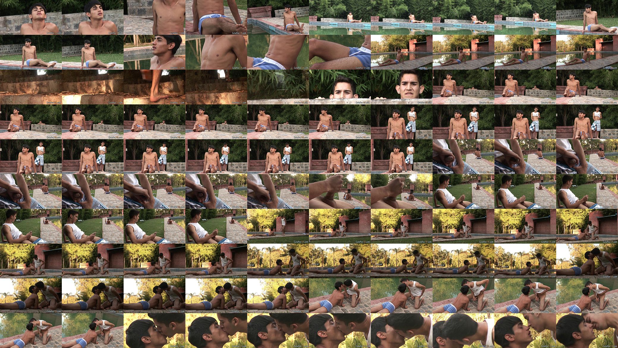 Jerking guy attracts a sunbathing twink 预览图