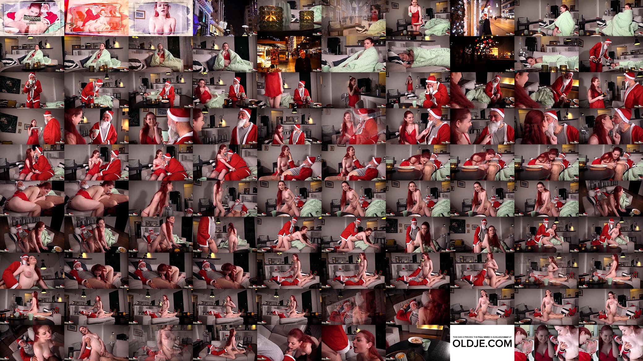 Santa fucks a pretty little redhead in her sweet tight pussy for Xmas 预览图