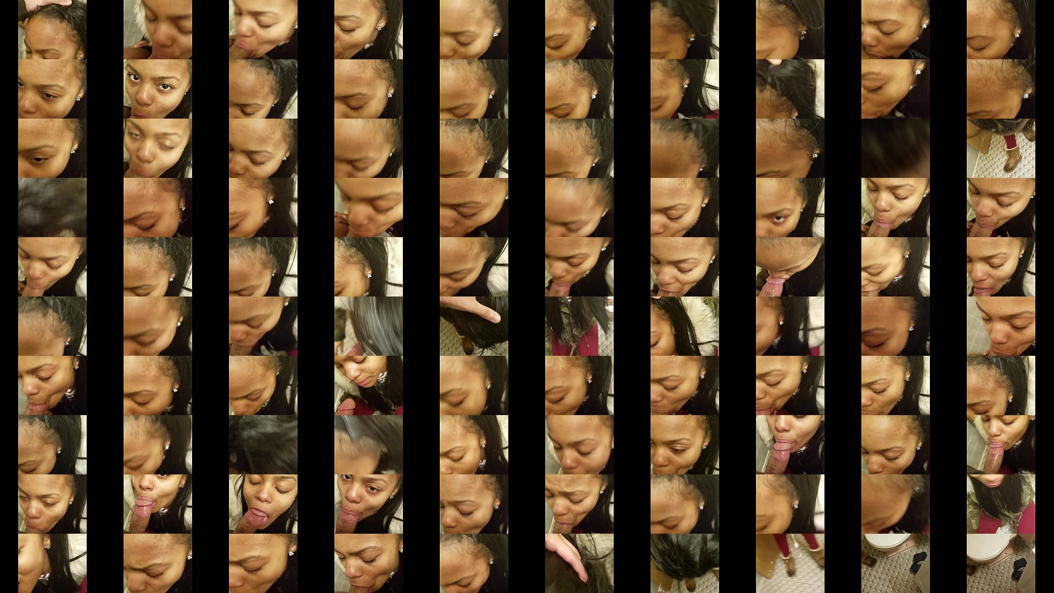 Black Thot Sloppy Deepthroat Behind Boyfriends Back 预览图
