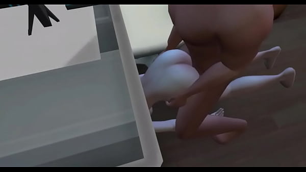 Two lesbians devour each other's pussy while an...