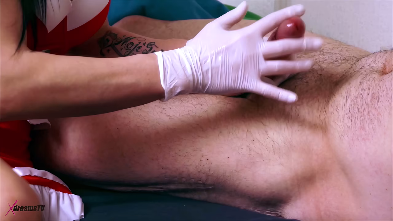 XdreamsTV - Nurse Mia - Patient Latex Glove Handjob