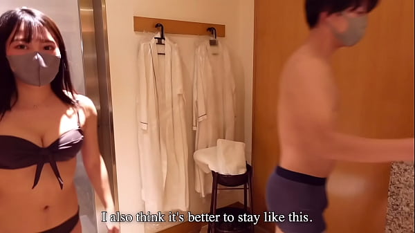 Chocolate slick sex in the bathroom on valentine's day - Japanese young couple's real orgasm