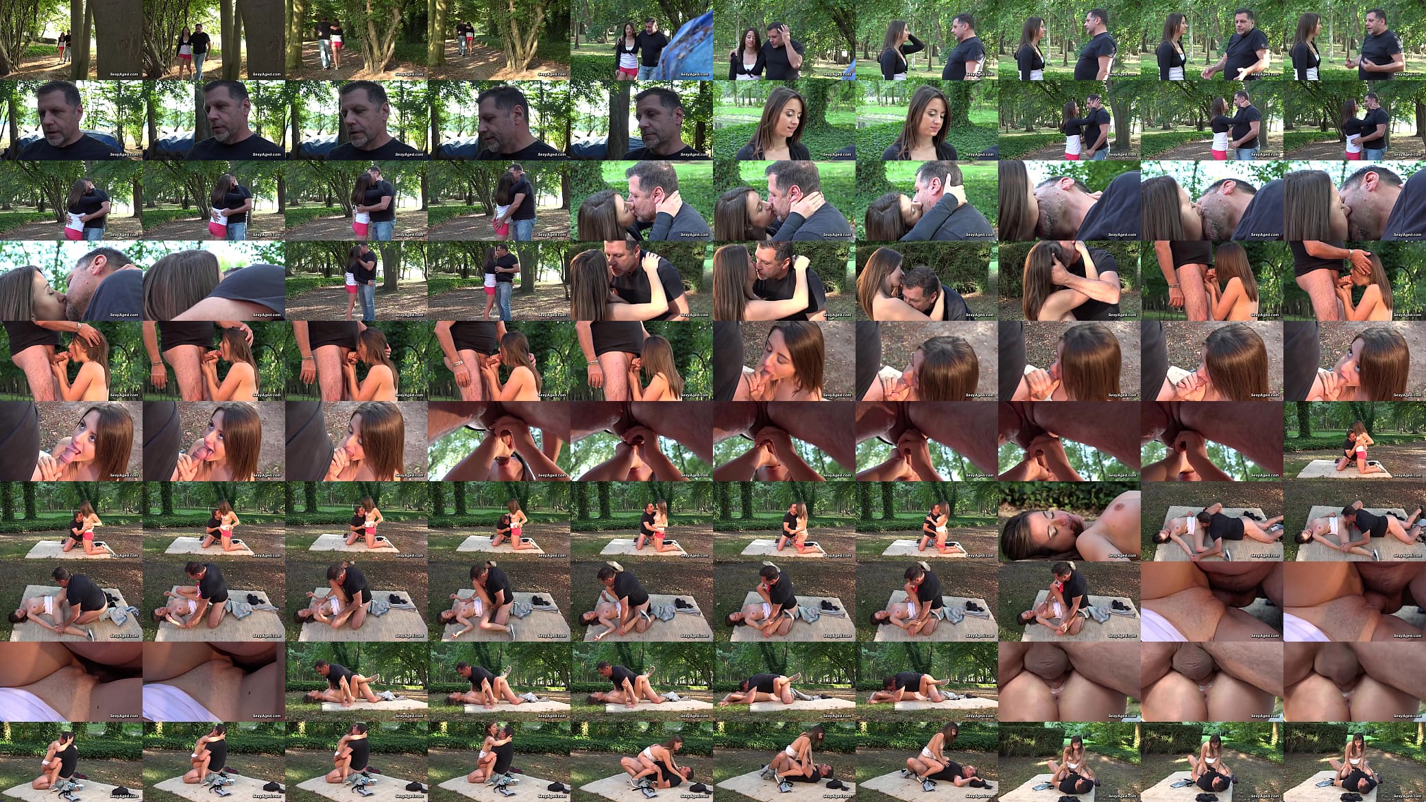 Stepdad fucks teen in public at the park 预览图