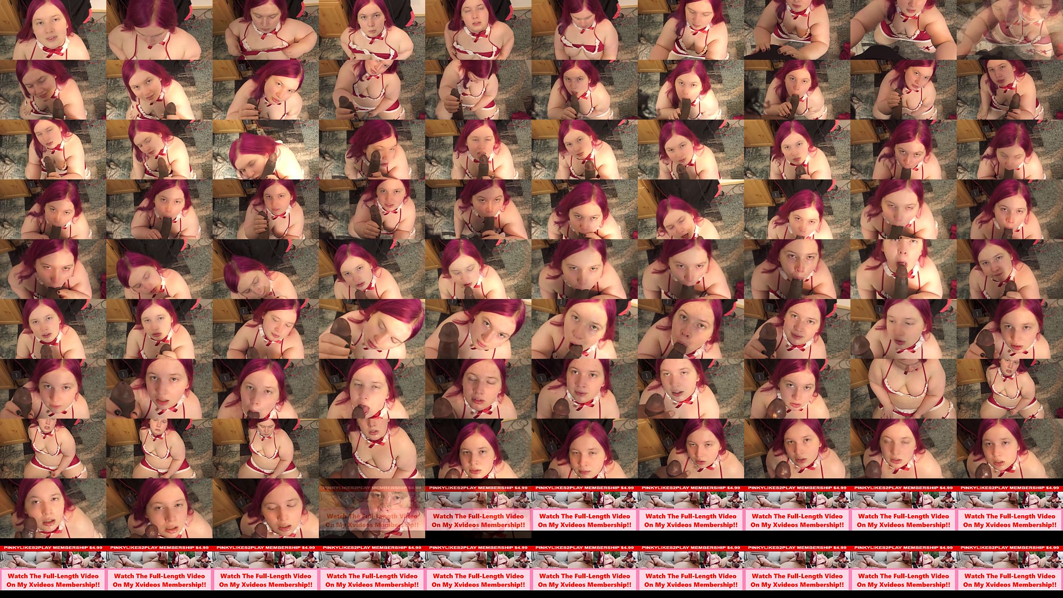 Chubby Shemale Pinky Blowjobs Big Black Cock and gets Facial POV 预览图