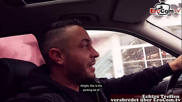 Risky public sex meeting in MC Drive's car with mature German milf