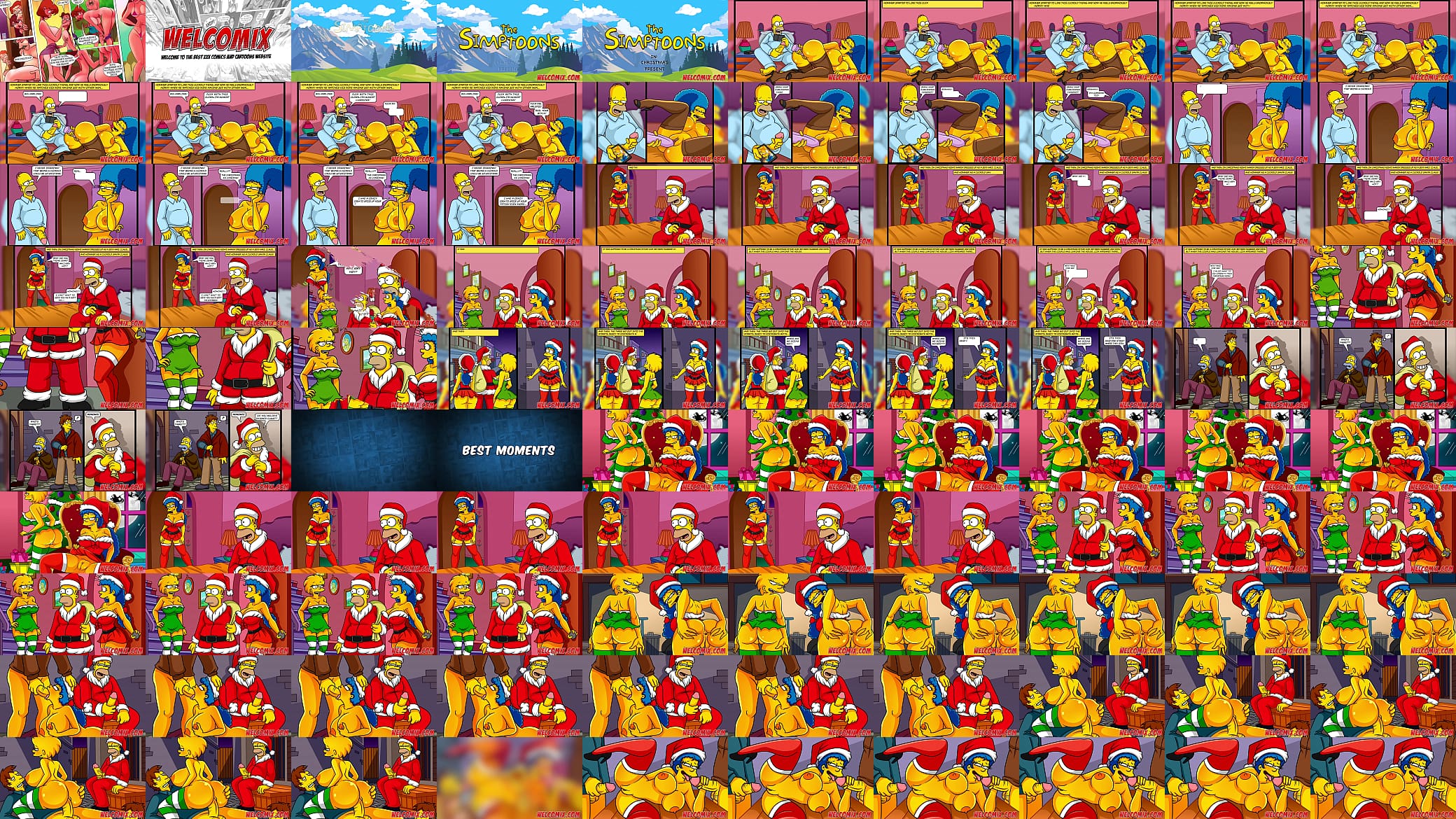 Christmas Present! Giving his wife as a gift to beggars! The Simptoons, Simpsons Hentai 预览图