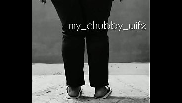 Indian Chubby Wife stripping big ass