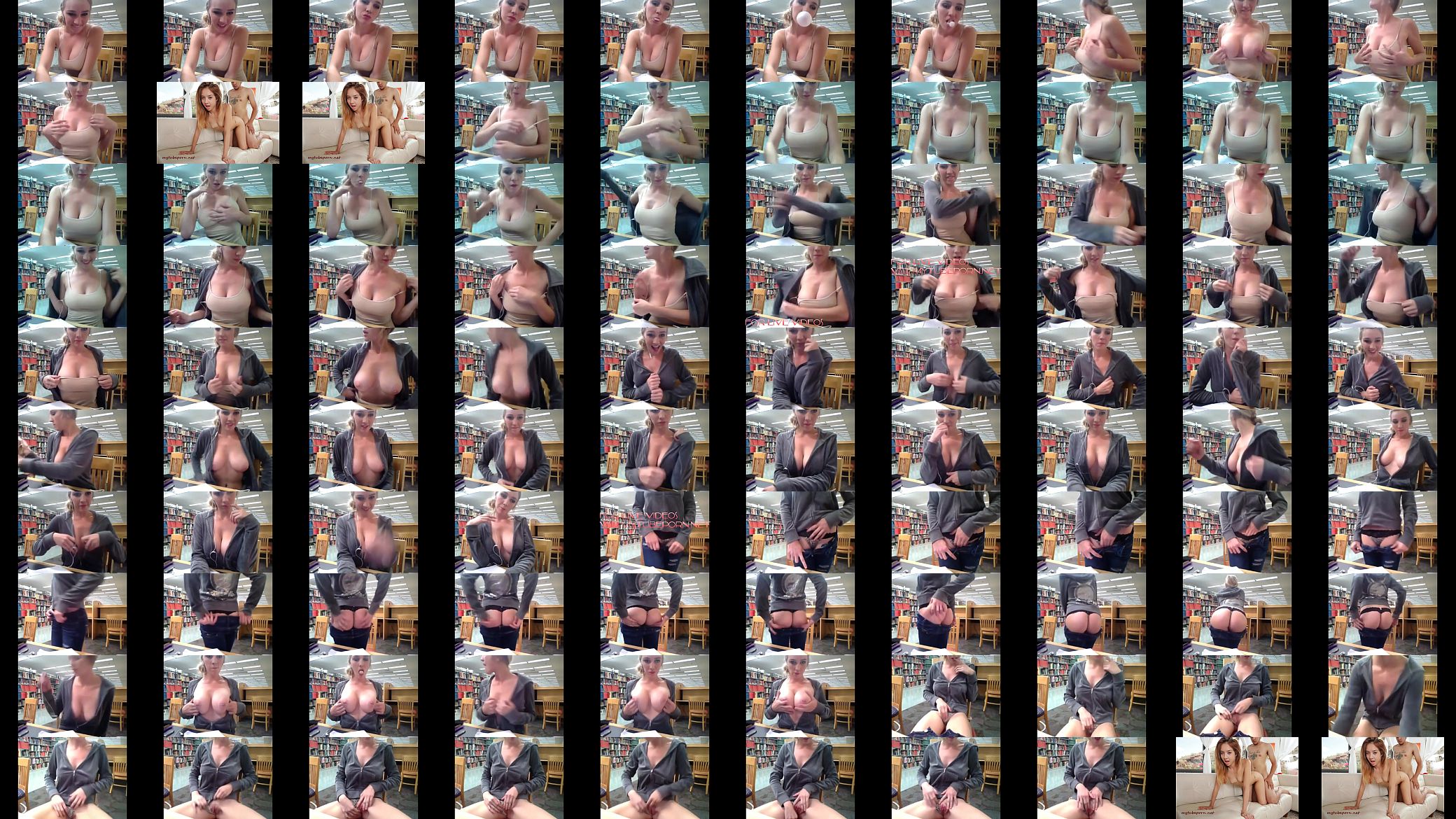 hot nerd masturbates in library 预览图