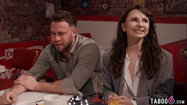 Horny teen Liz Jordan wants to have sex in public in a diner