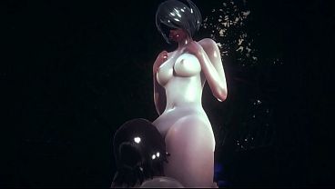 Nier Automata Hentai - 2B Sex under the rain - Japanese Asian Manga Anime Film Game Porn