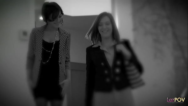 More mature lesbian with black stockings grabs her partners hair as her pussy was eaten out