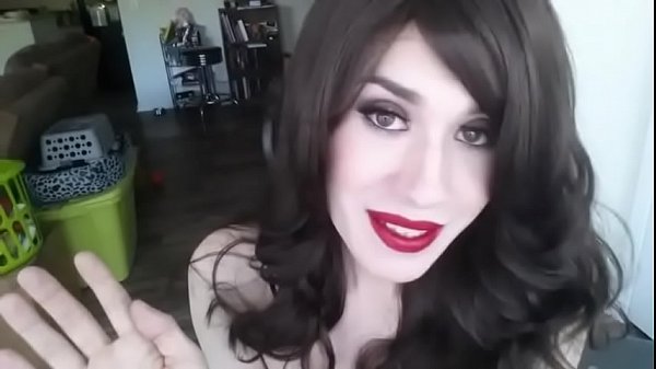 Paige James-Gorgeous Cummer Backhand - DickGirl...