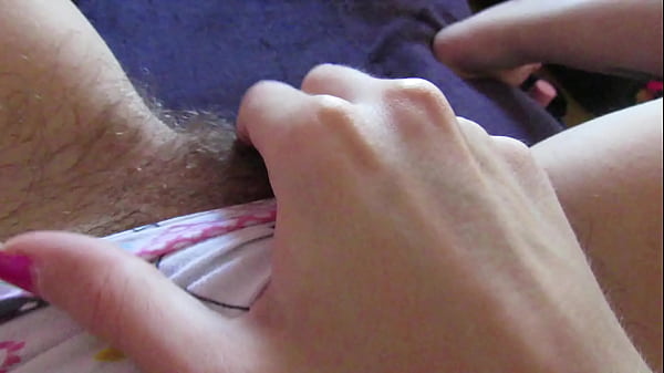 Big clit rubbing in cute panties