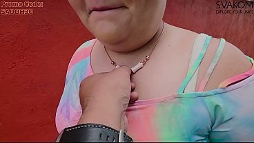SVAKOM BRACELETAバイブレータージュエルを使うと、私の肛門は完全に破壊され、開いてしまう。