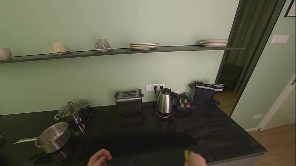 Kitchen fuck after training