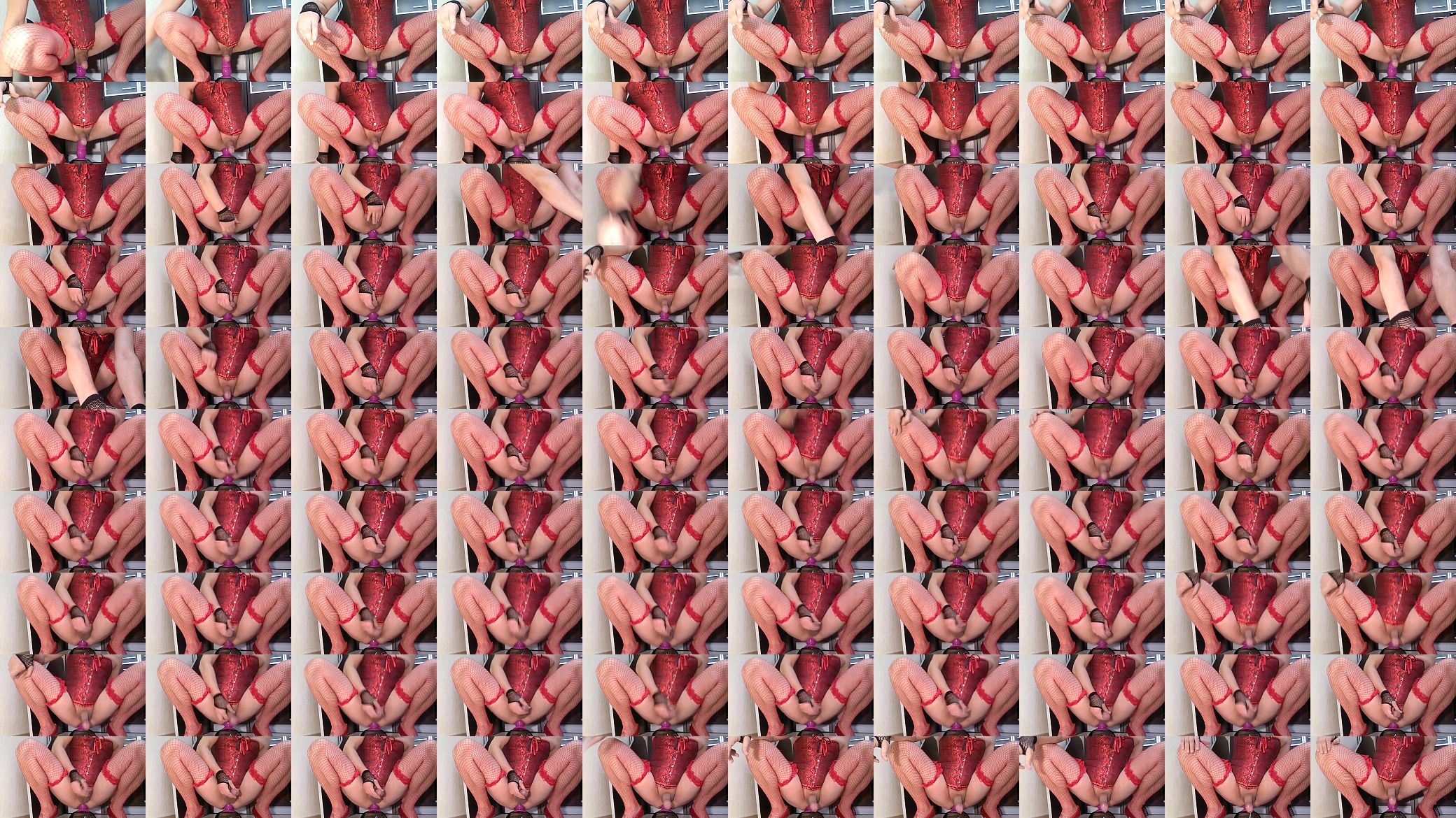 Sissy Oksana riding purple monster dildo Cumshot part.4 预览图