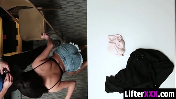 Teen Panties to The Side Before Slamming His Cock Deep Into Her Wet Employee Pussy - Lifterxxx