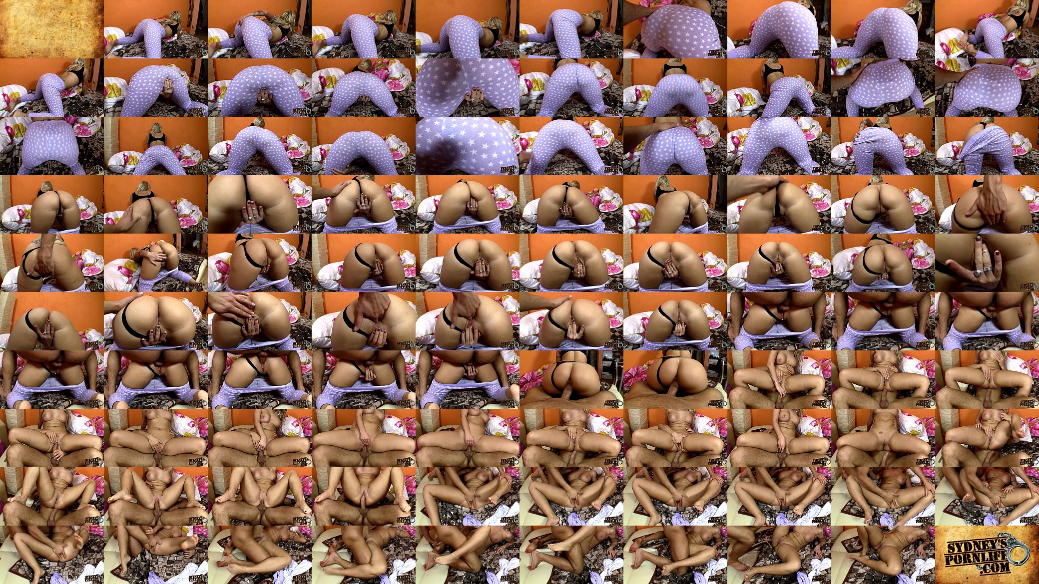 White Booty In Pyjamas Fucked By A Huge Cock! 预览图