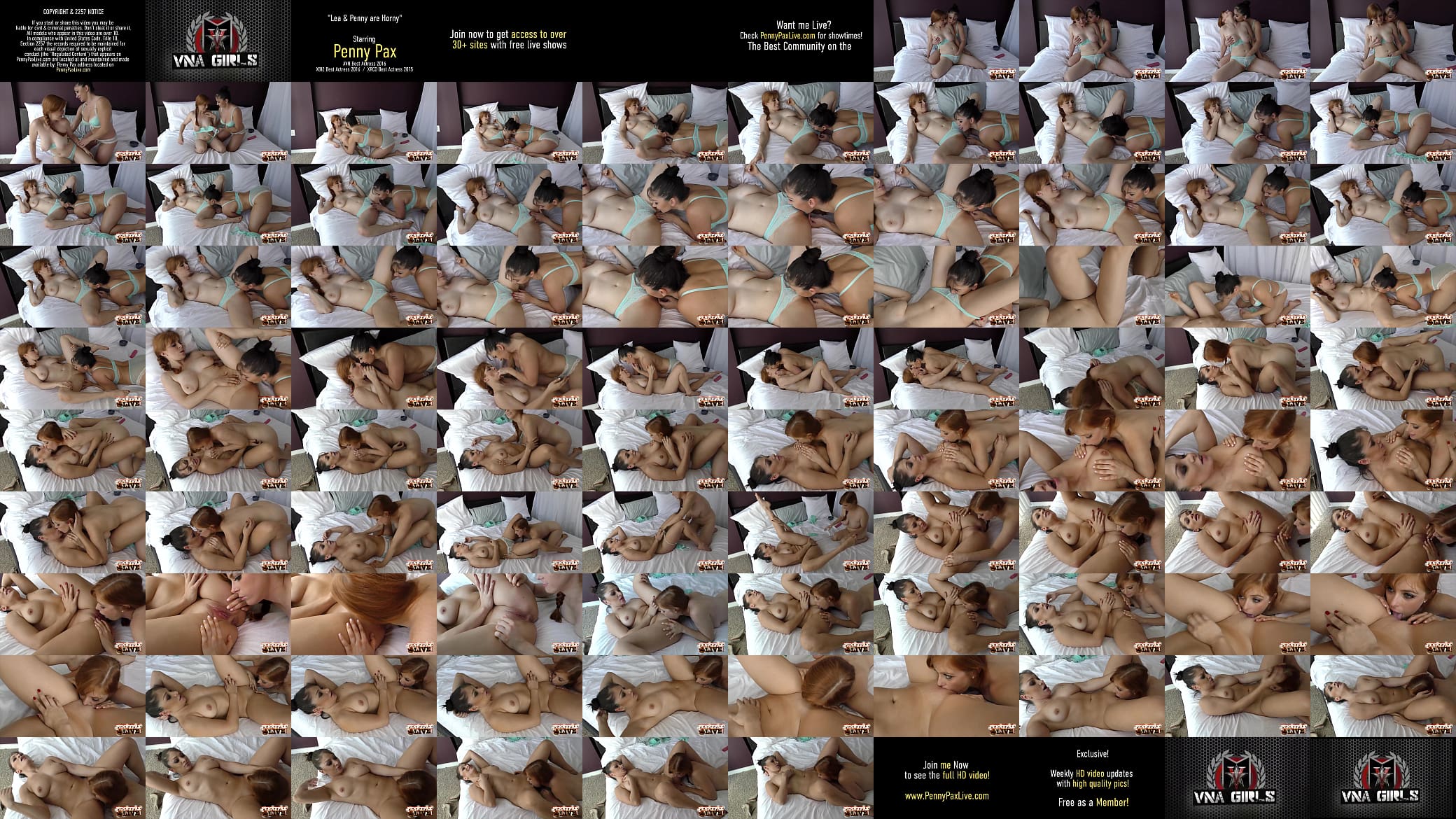 Redhead Penny Pax and Lea Lexis Have Private Lesbian Sex Toy Party! 预览图