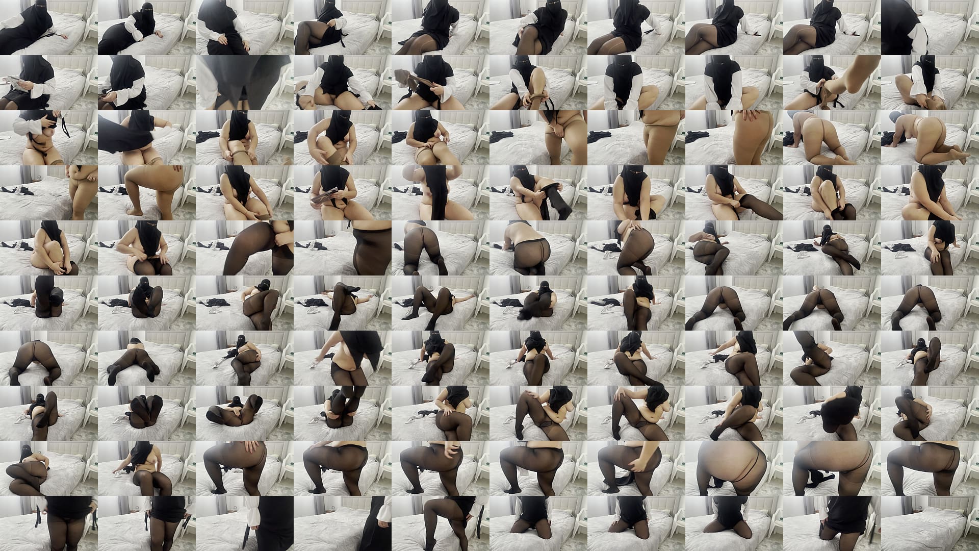 An Arab friend tries on pantyhose on camera and gets excited. 预览图