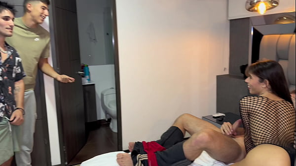 My Friends Catch Me Fucking My Girlfriend and Join In - Mells Blanco