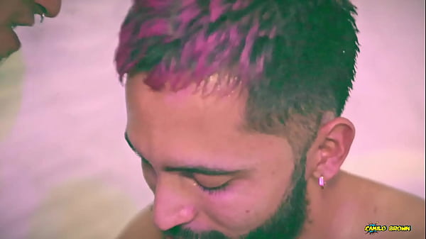Download Video - Mowgli Fucking Camilo Brown's Ass Bareback Filling His Mouth And Swapping The Cum In Hot Kiss