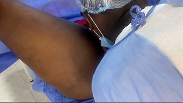 Gynecologist gives his patient a thorough examination of her vagina and they end up having sex