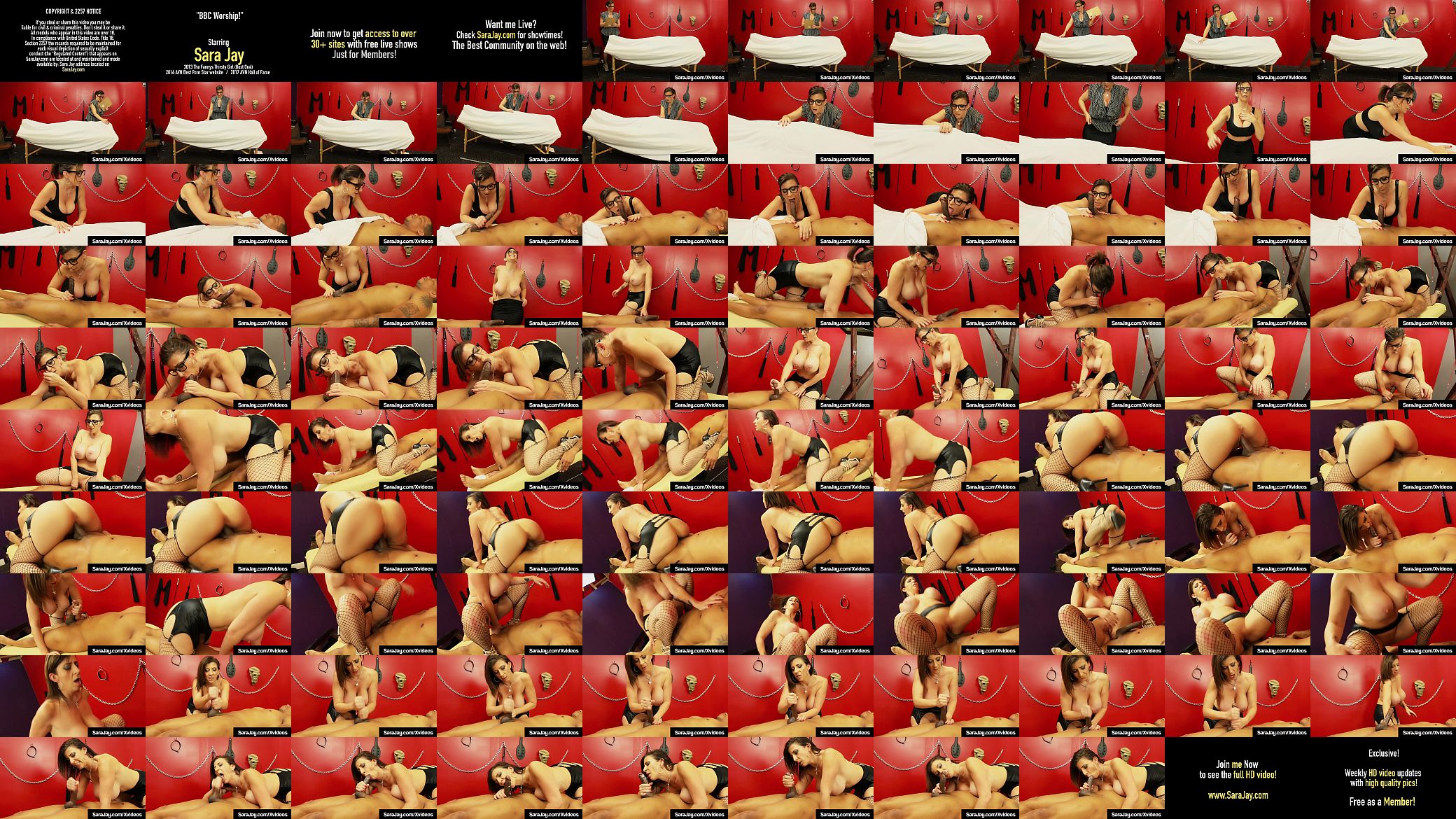 Big Black Cock Day With Sara Jay! Watch Sara Milk Lucky BBC! 预览图
