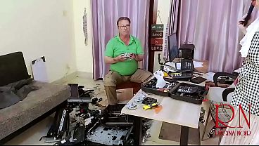 Office Security Cam: Repairman Spends 3 Days Rebuilding Copier 303