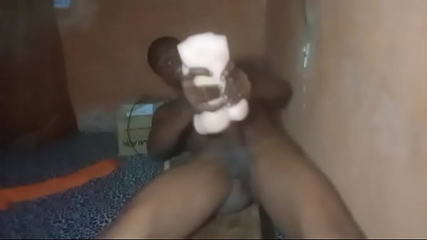 Man haven sex with ebony ass sex doll in the night