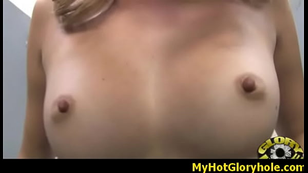 White milf sucking and licking a black cock 17