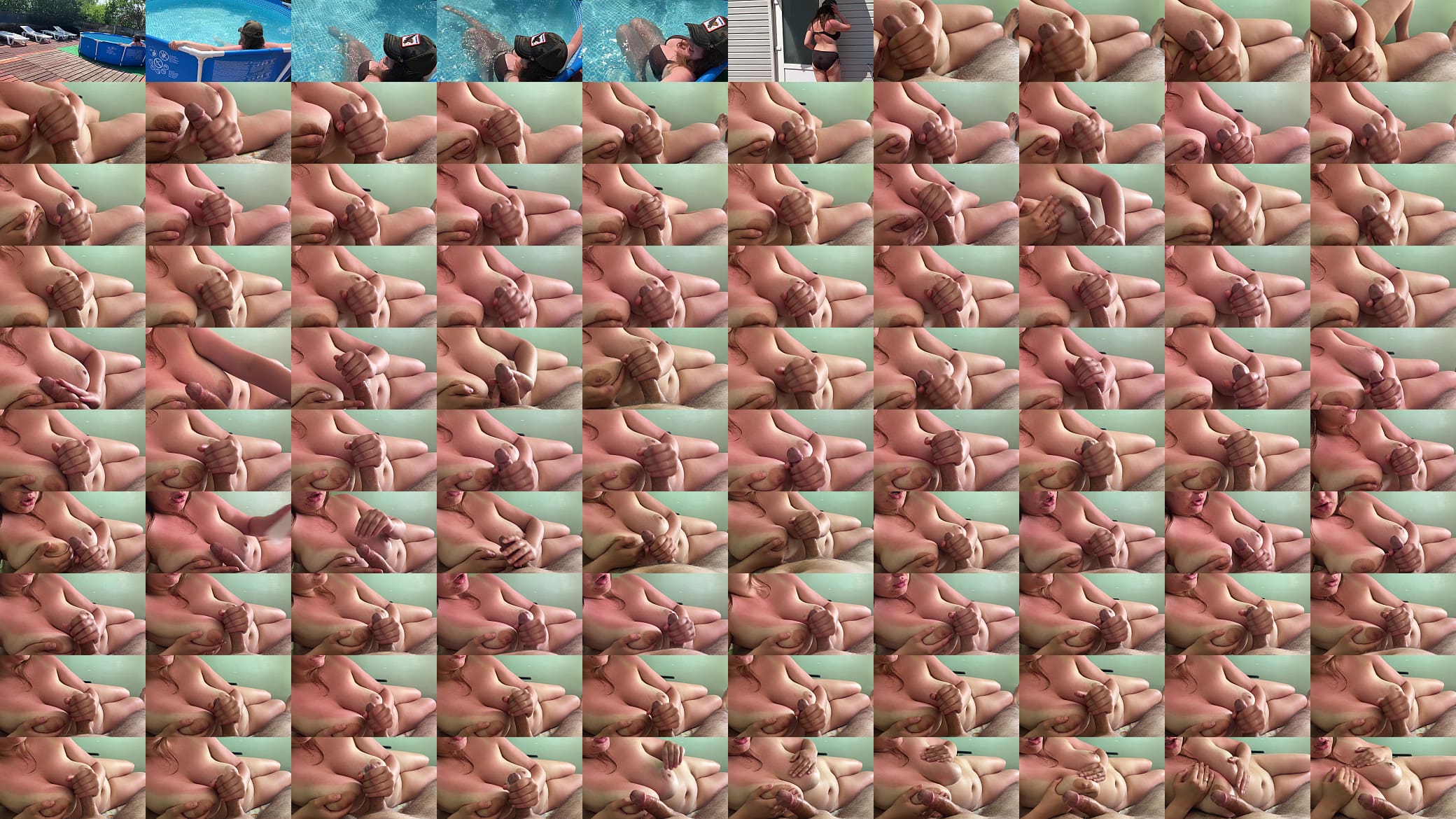 REAL Big Boobs Girl Came to Stranger hotel and Handjob Cock! 预览图