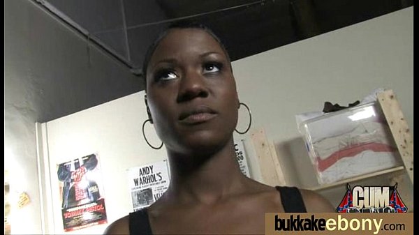 Cum loving teen enjoys huge bukkake 18