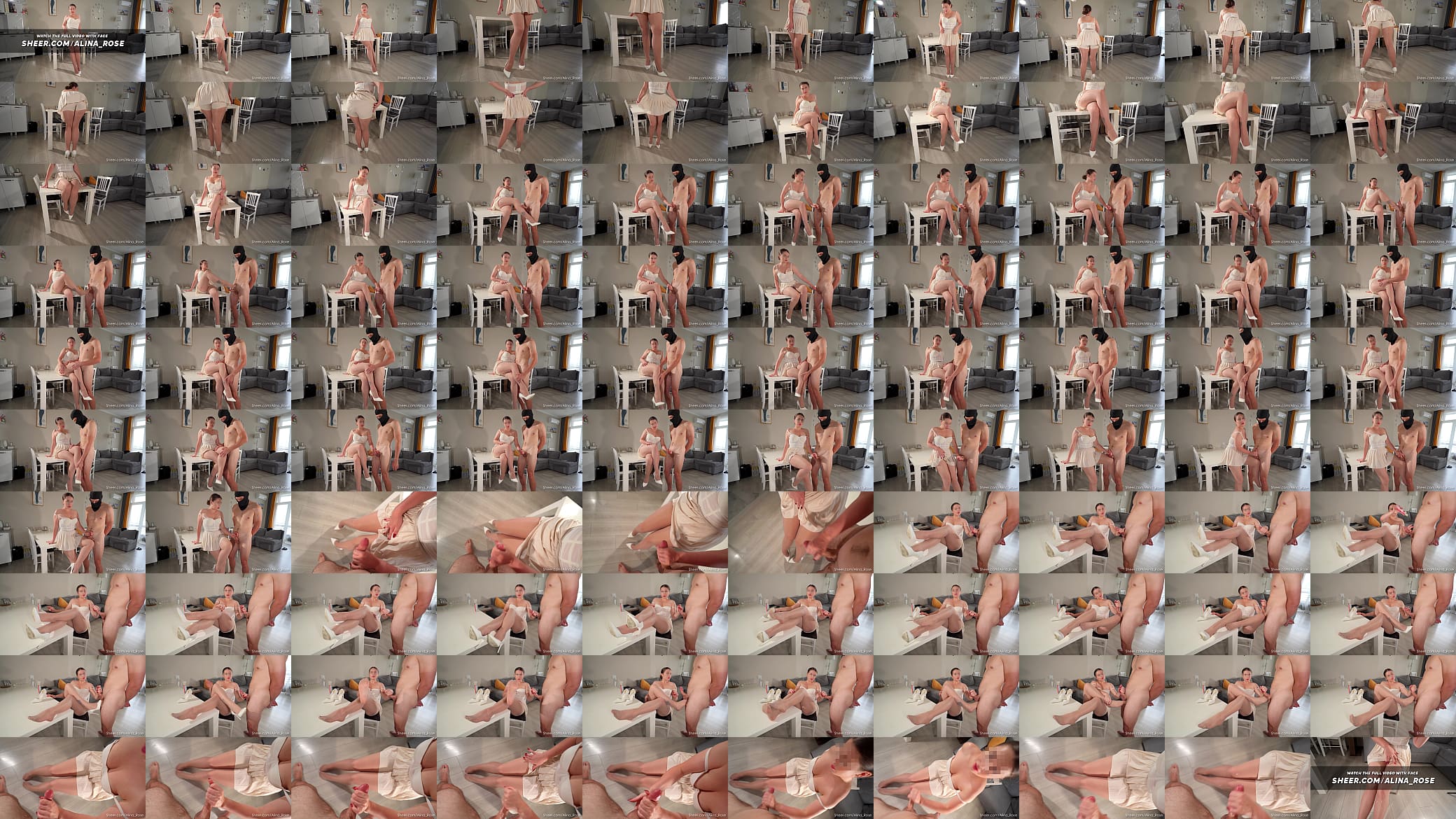 Legs Fuck and Handjob - Huge Cum on Pantyhose 预览图