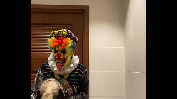 Blonde Cougar Giving My Cock A Friendly Hug In A Public Bathroom